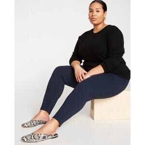 Universal Standard Minimalist Moro Pocket Signature Ponte Pants, XS (10-12) Navy